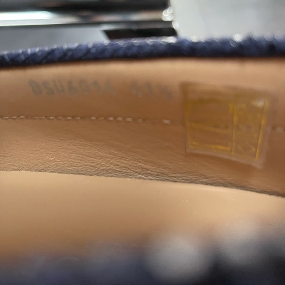 Versace men’s snake embossed blue loafers 8.5 - Picture 4 of 4